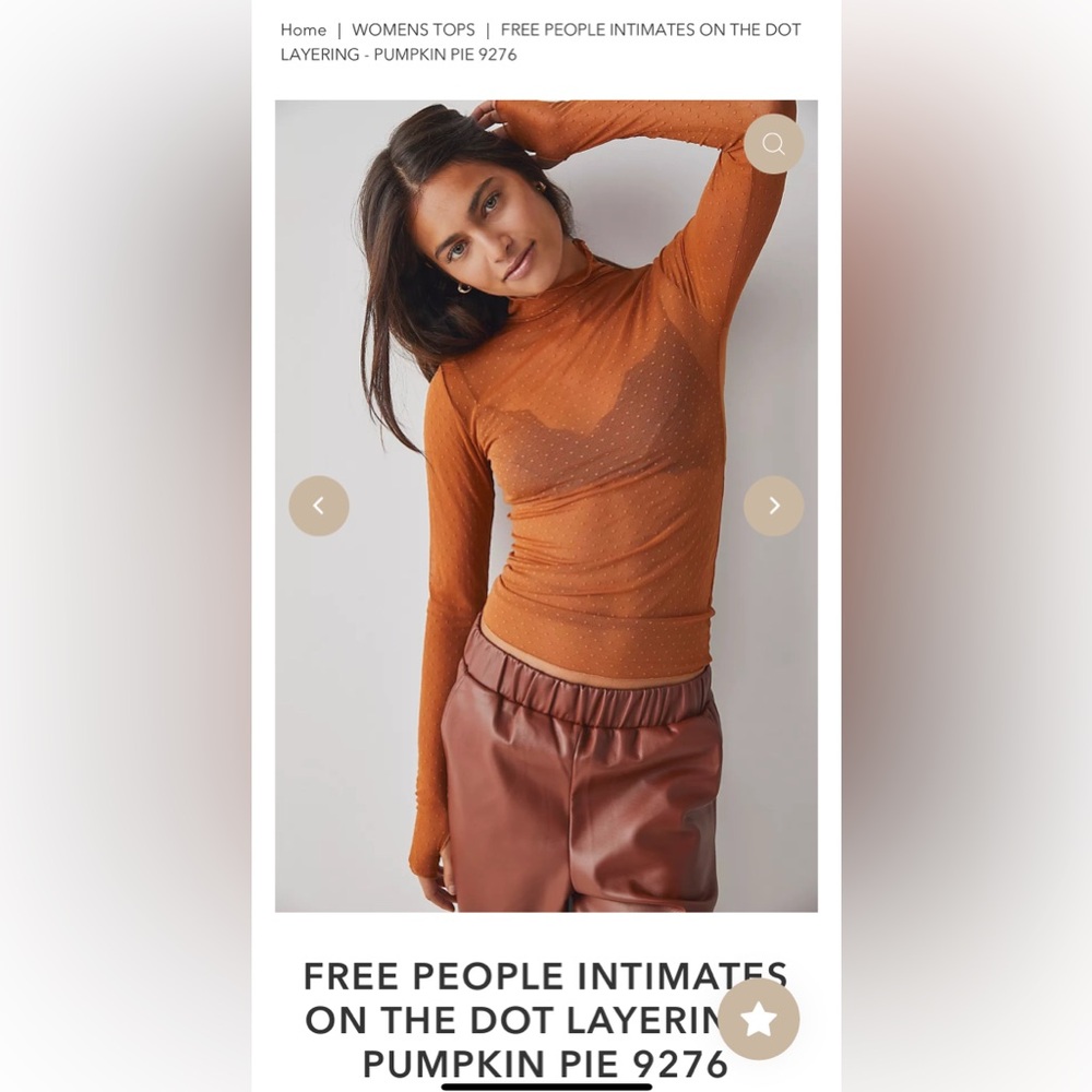 Free people sheer top